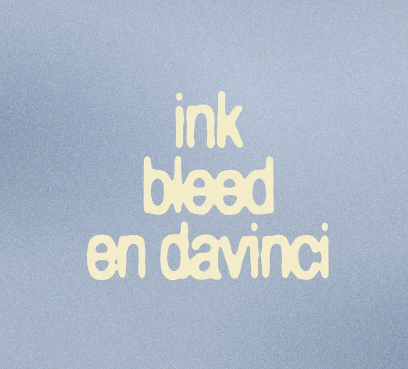 Ink bleed en DaVinci