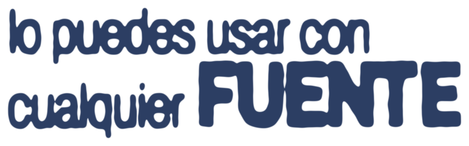 Lo puedes usar con cualquier fuente